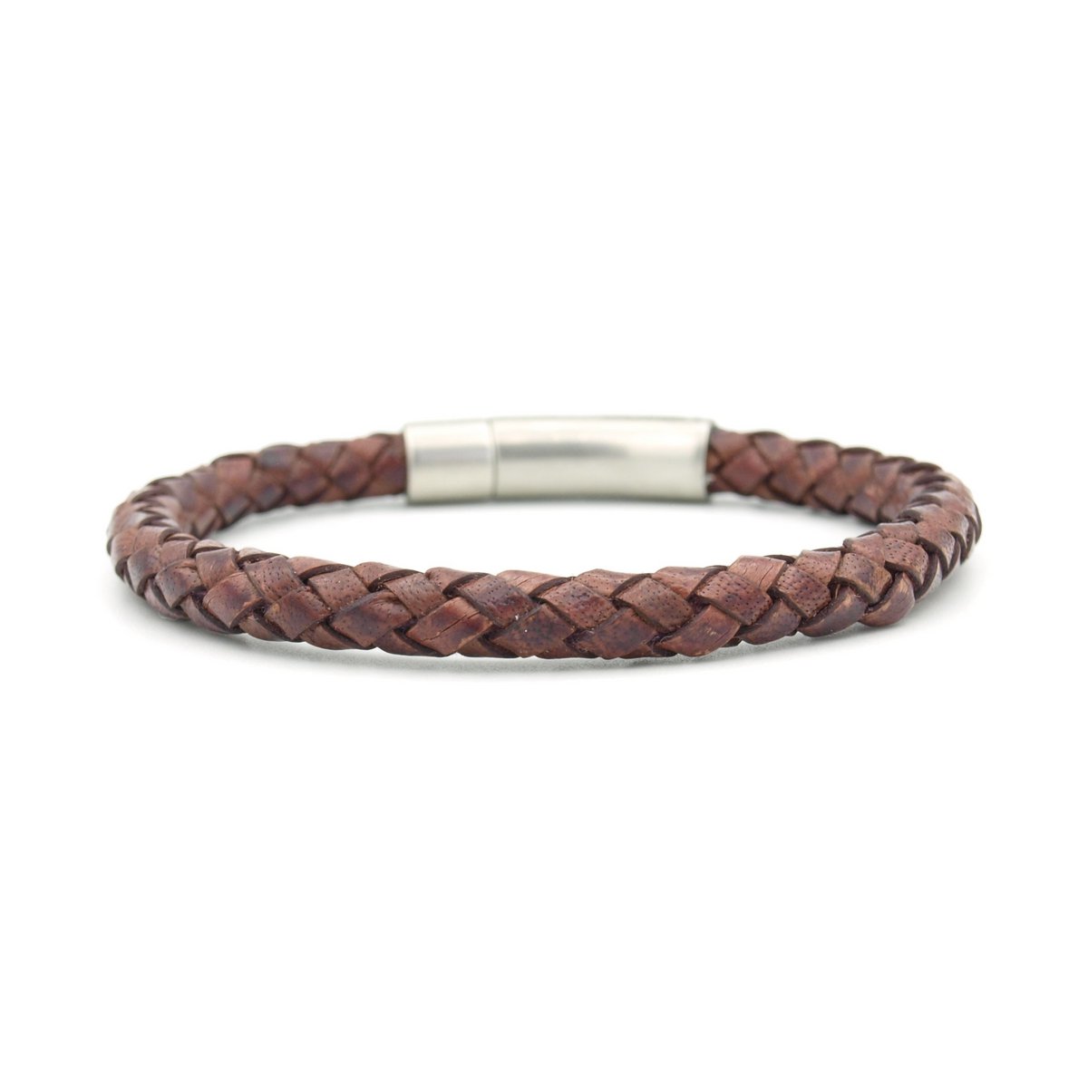 Armband Kepang auburn bruin - Amora Jewellery