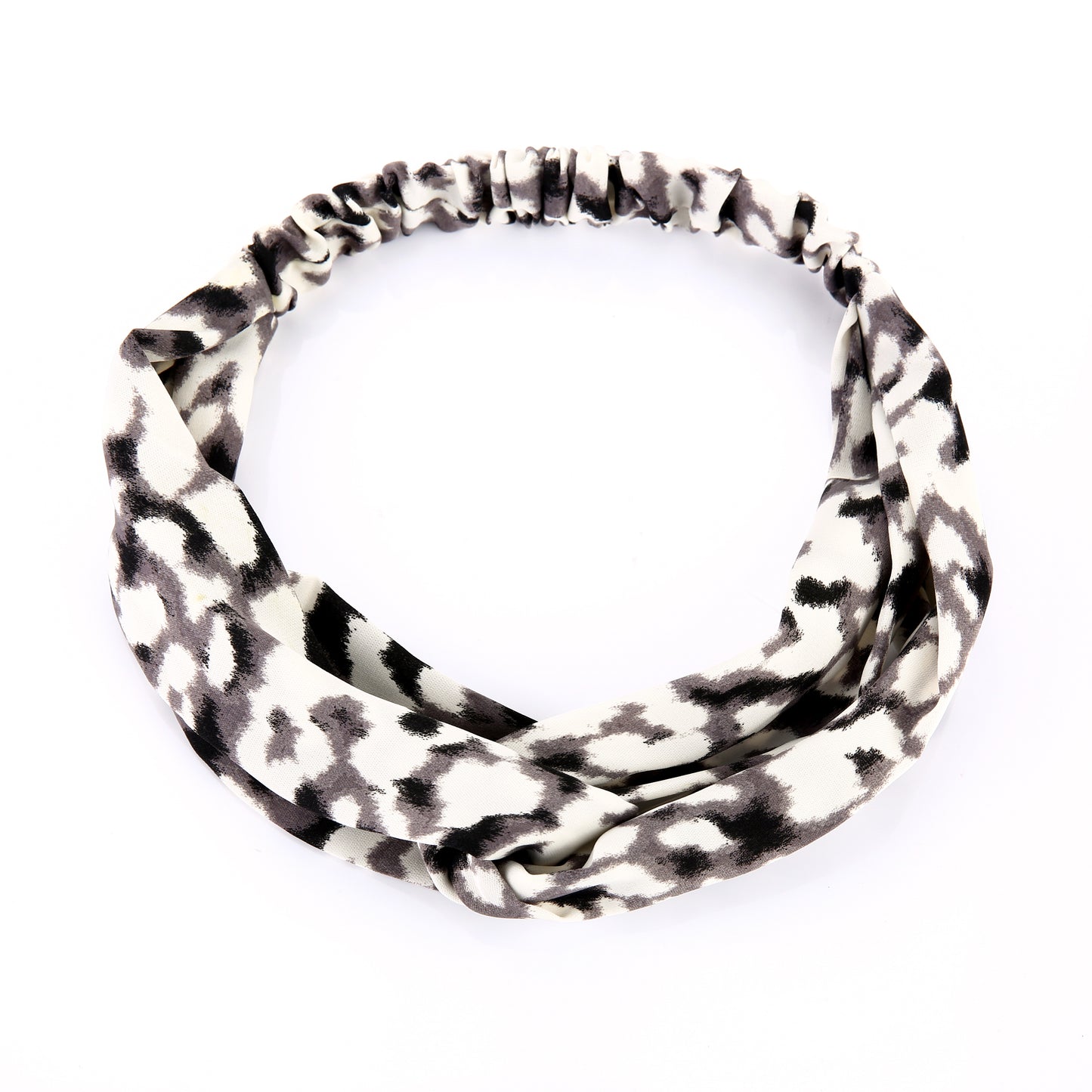 Haarband met zwart-witte print