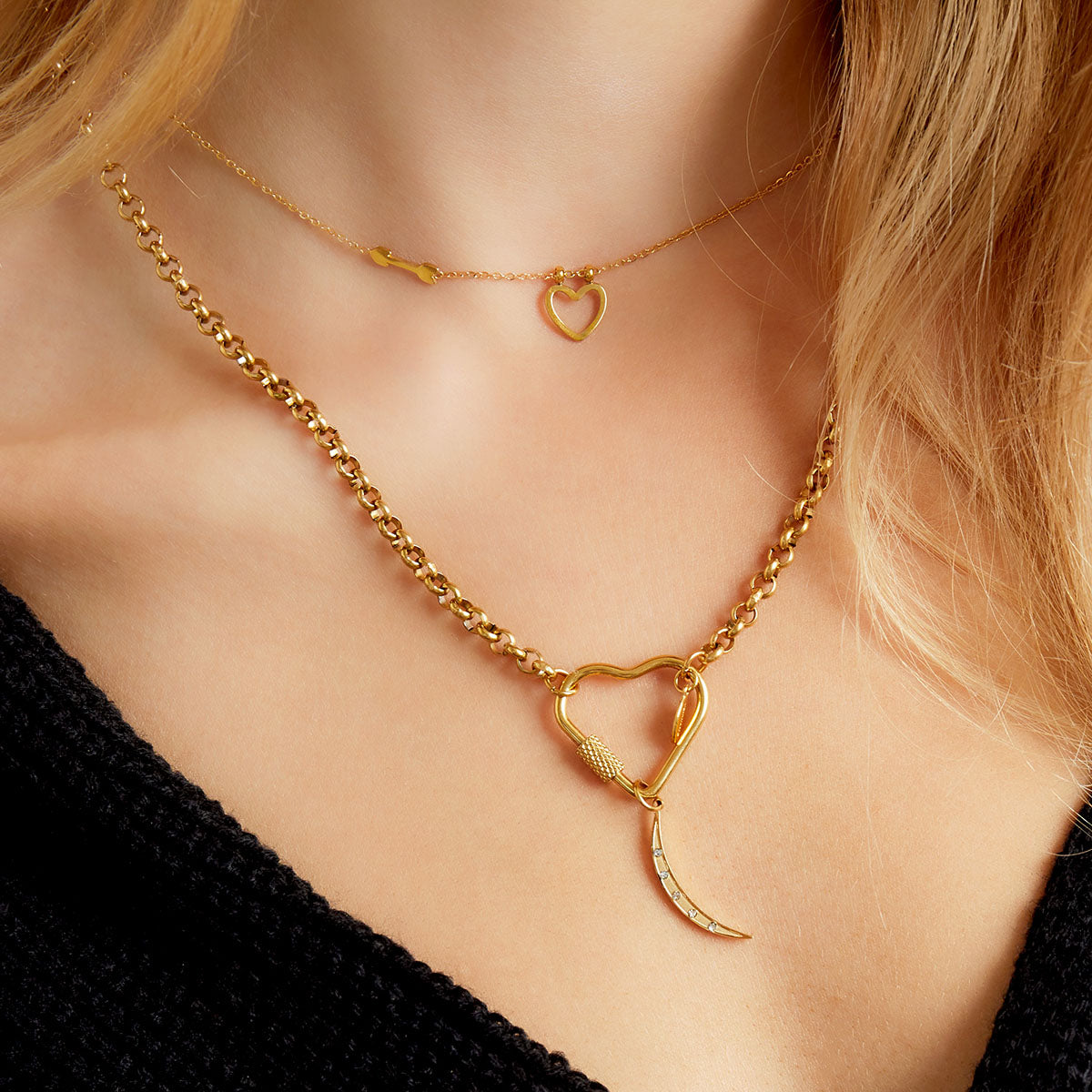 Ketting met hartsluiting