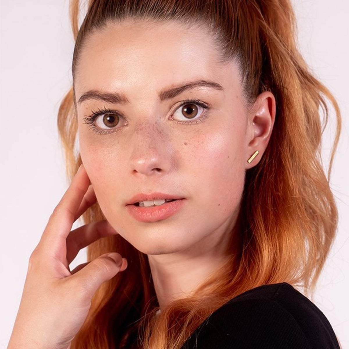 Chique oorbellen studs staafje