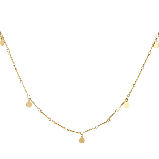 Lange ketting met muntjes