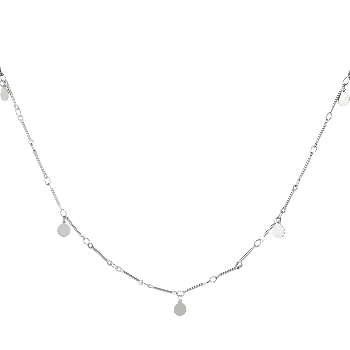 Lange ketting met muntjes