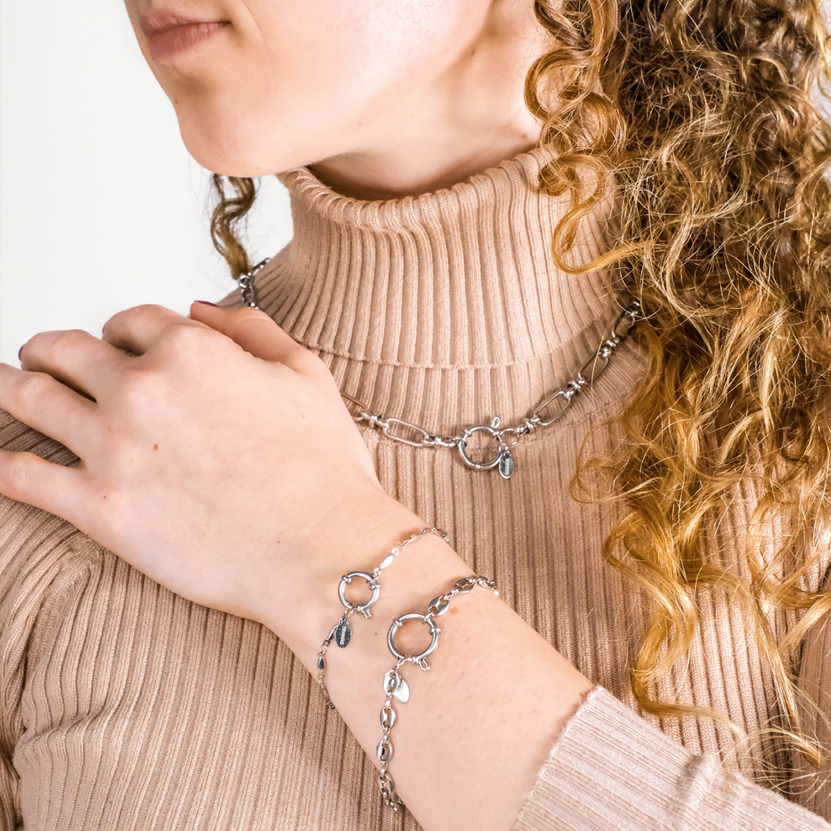 Armband ovale ketting - Amora Jewellery