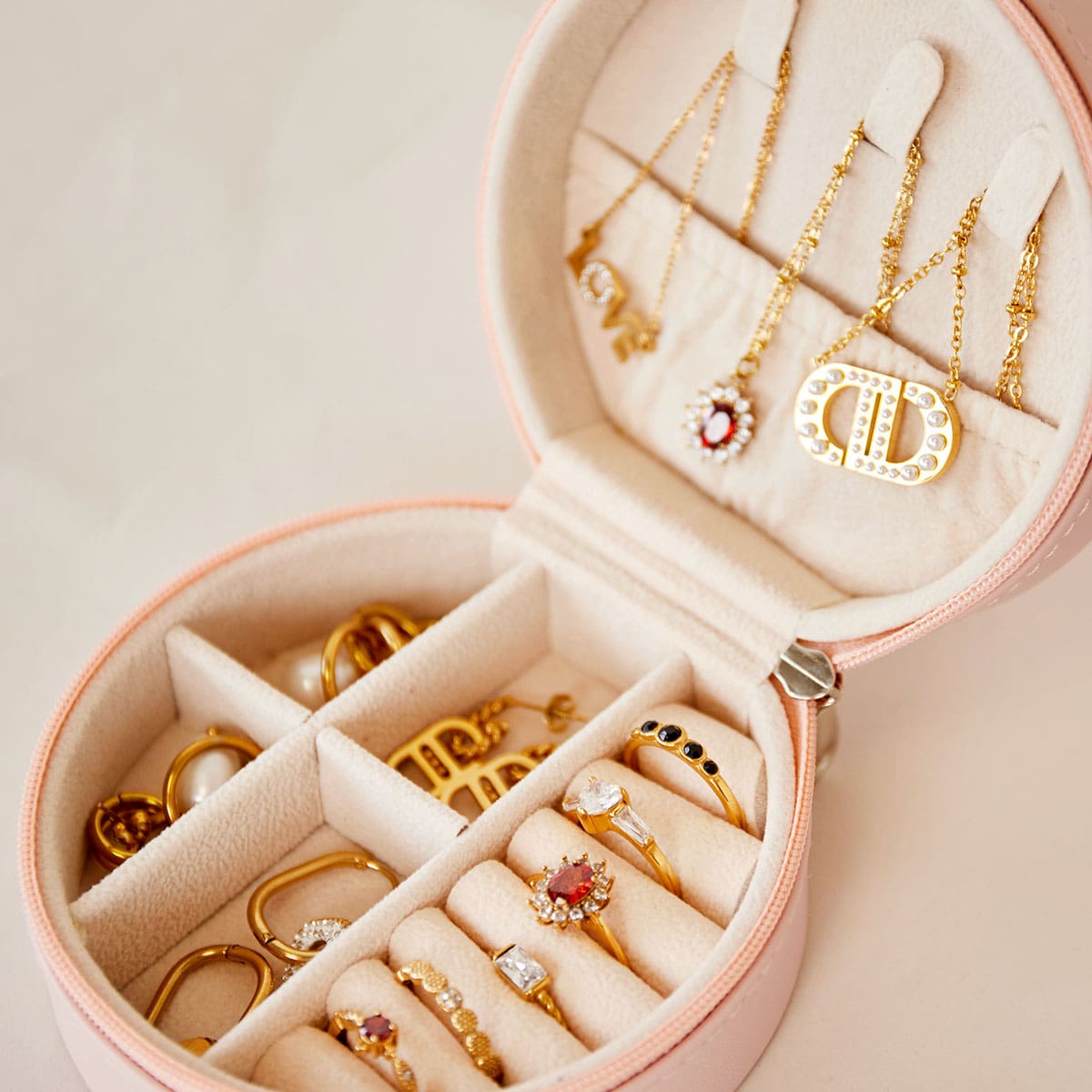 Sieraden etui rond