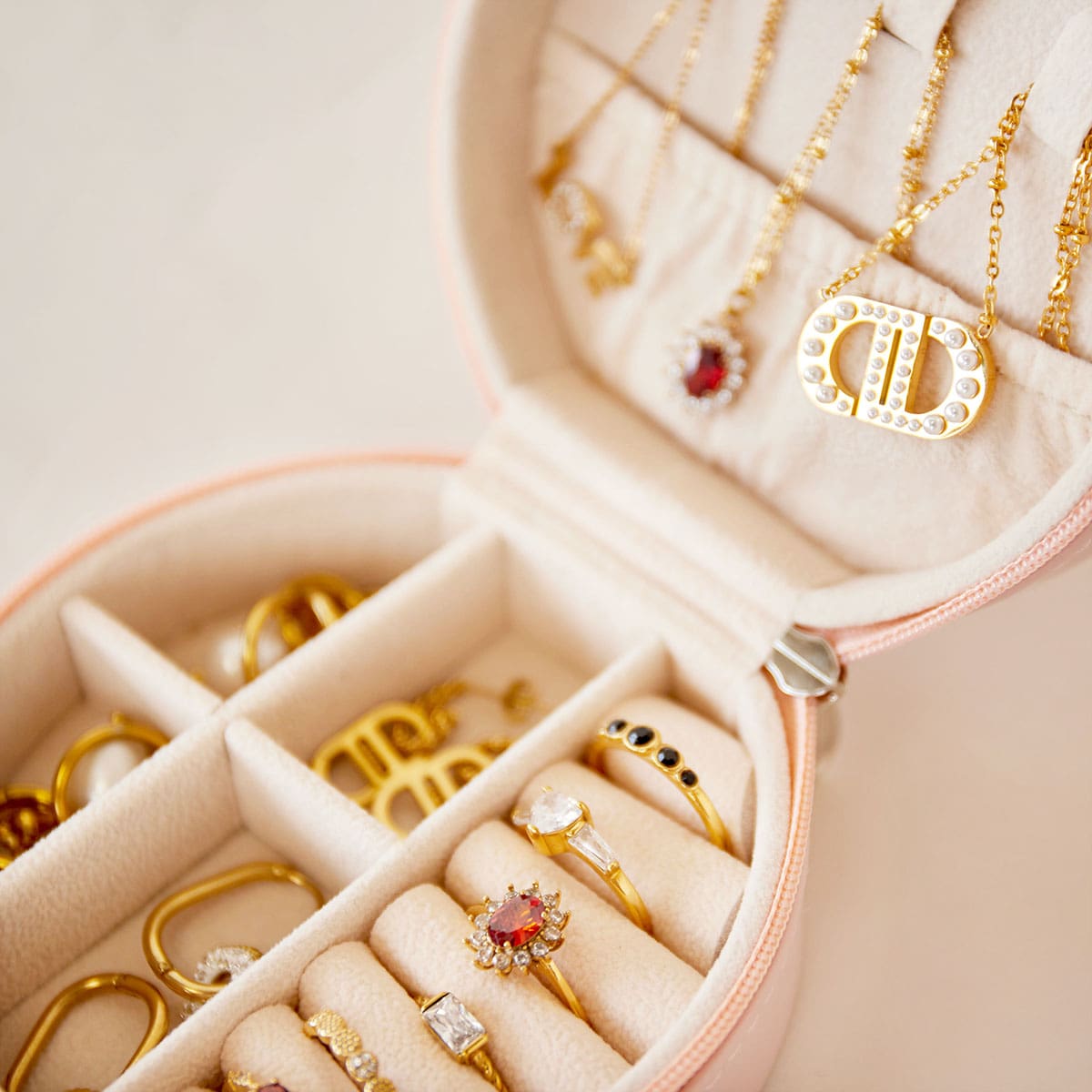 Sieraden etui rond