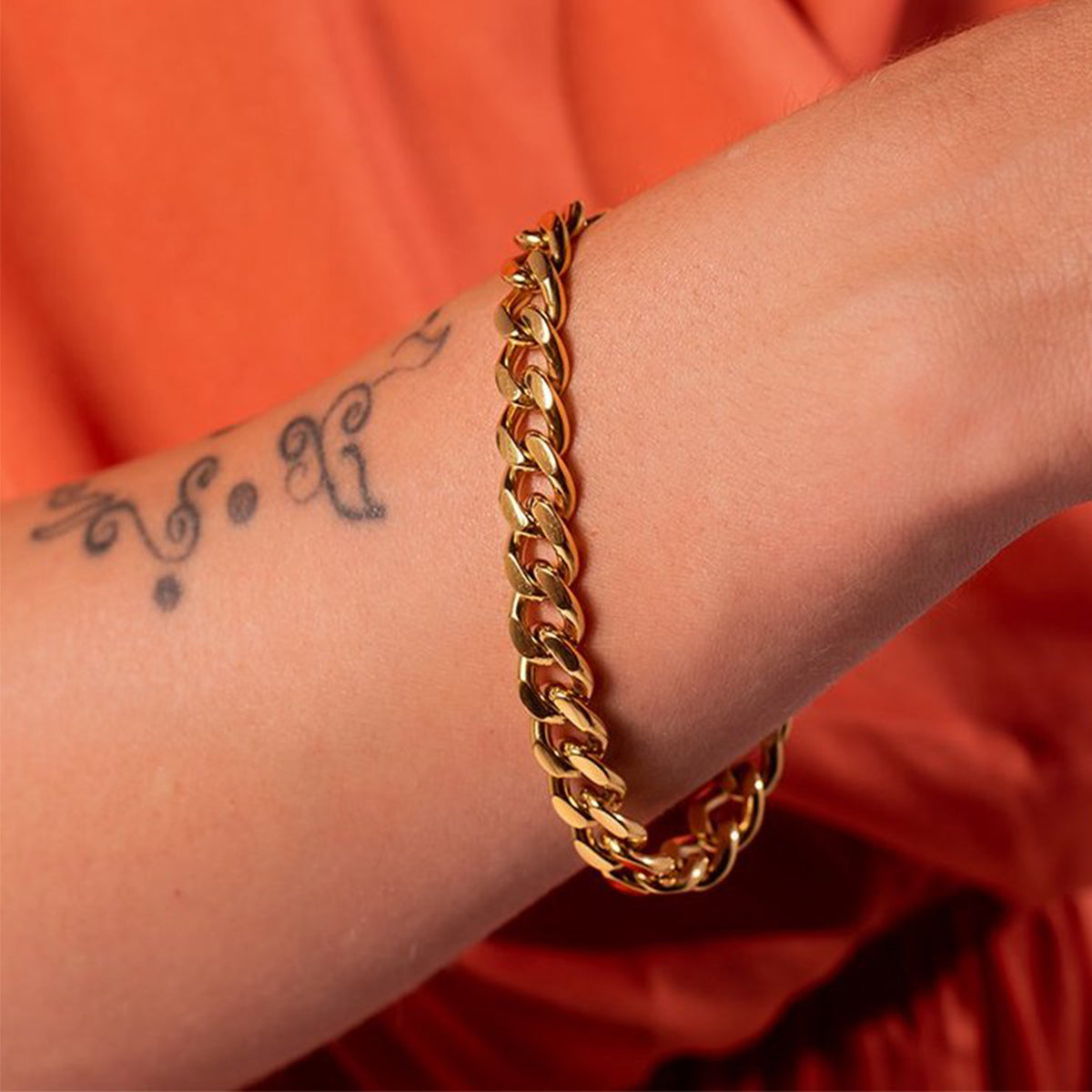 Statement schakel armband Stella