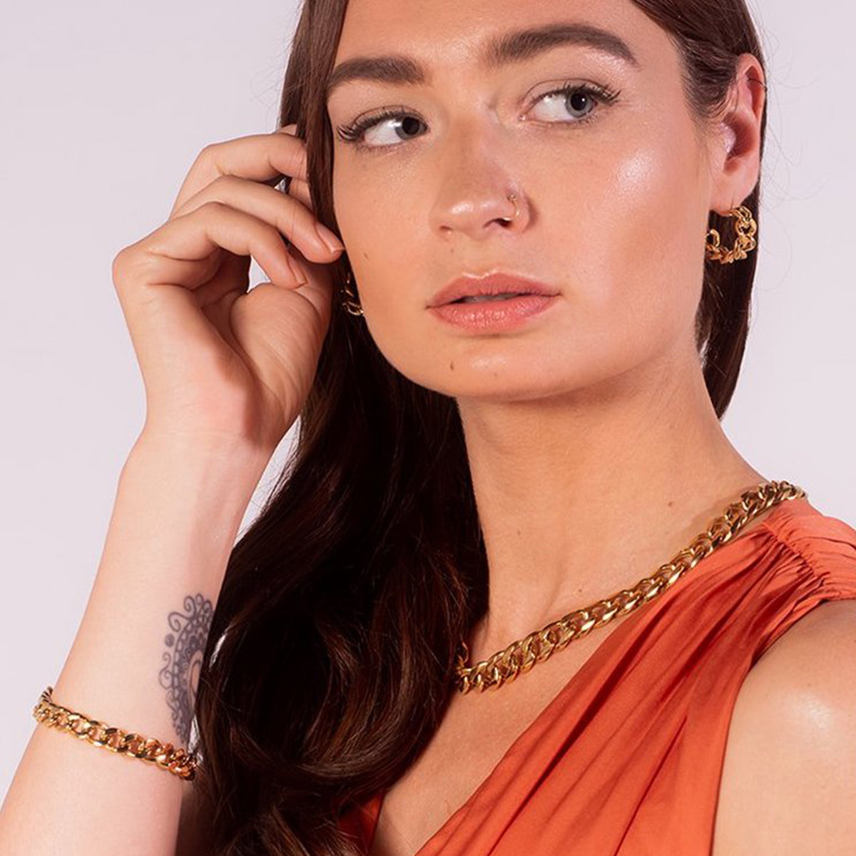 Statement schakel ketting Stella