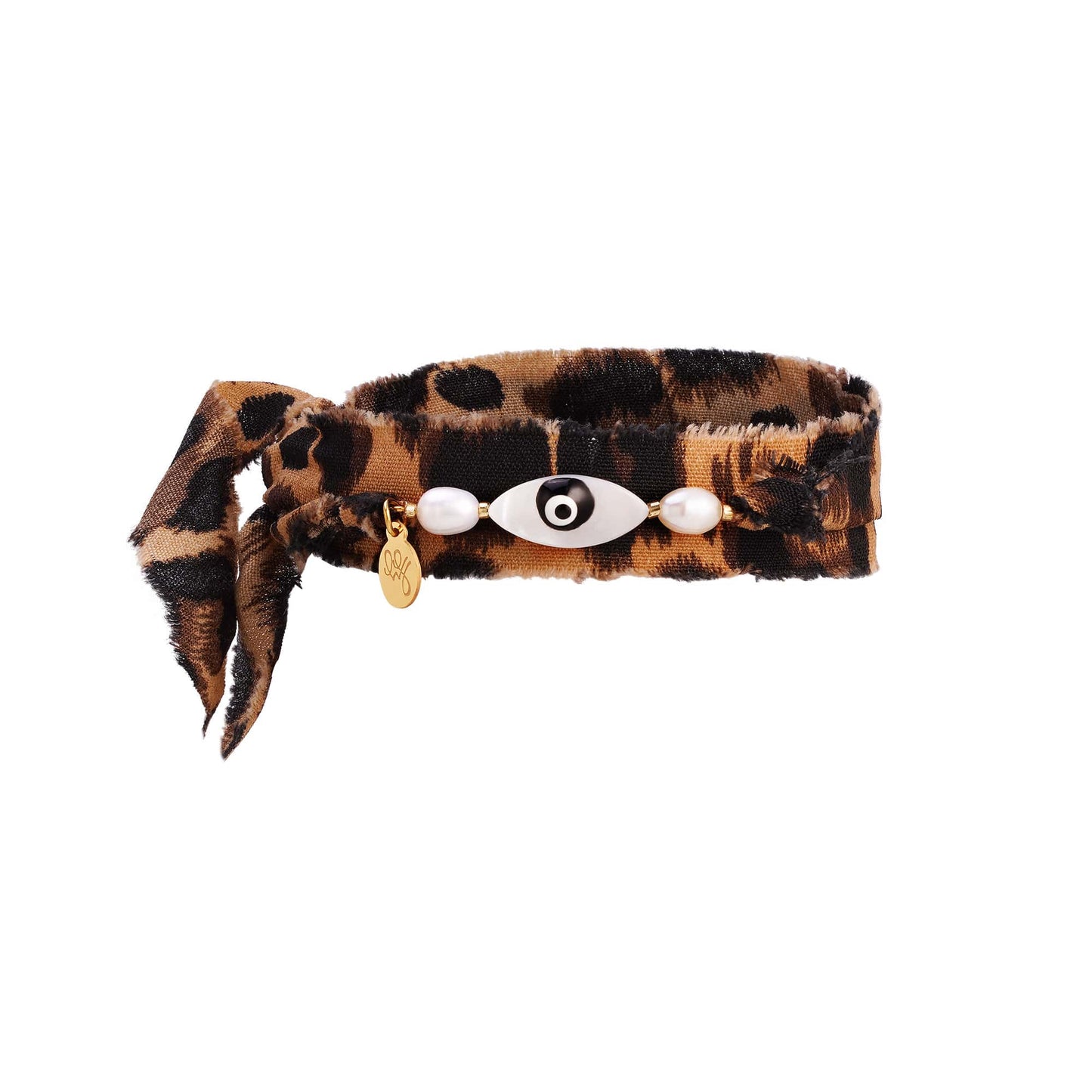Stoffen armband met print