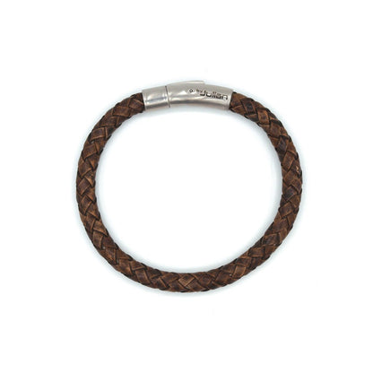 Armband Kepang bruin - Amora Jewellery