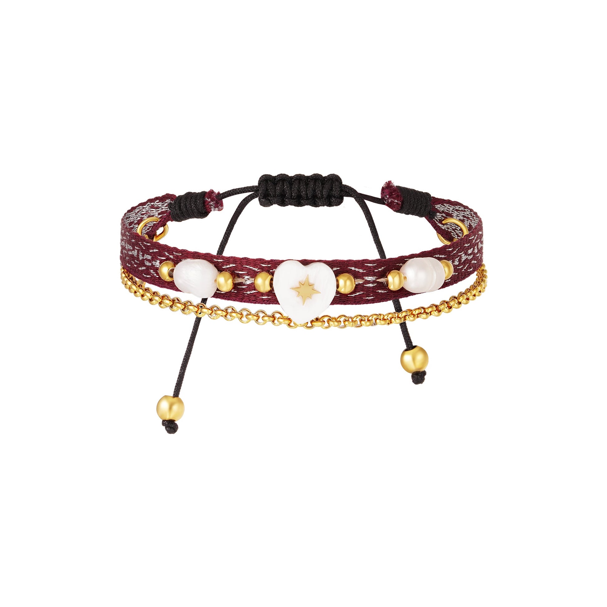 Armband bohemien hart - Amora Jewellery