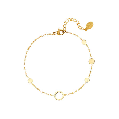 Minimalistische armband met cirkels